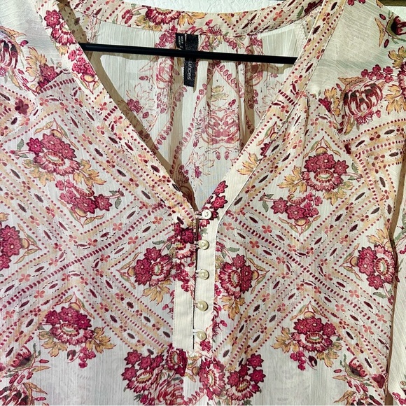 Maurices Blouse.  Sheer.  Perfect FALL colors.  Size XL. - Picture 3 of 4